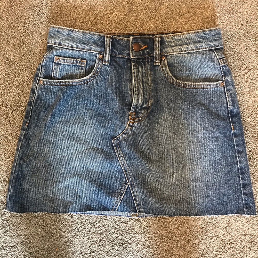 Mini denim skirt